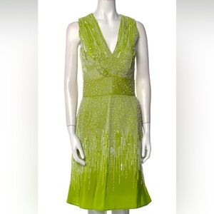 RARE Naeem Khan Silk Spring Couture Dress - size 8, runs like 4